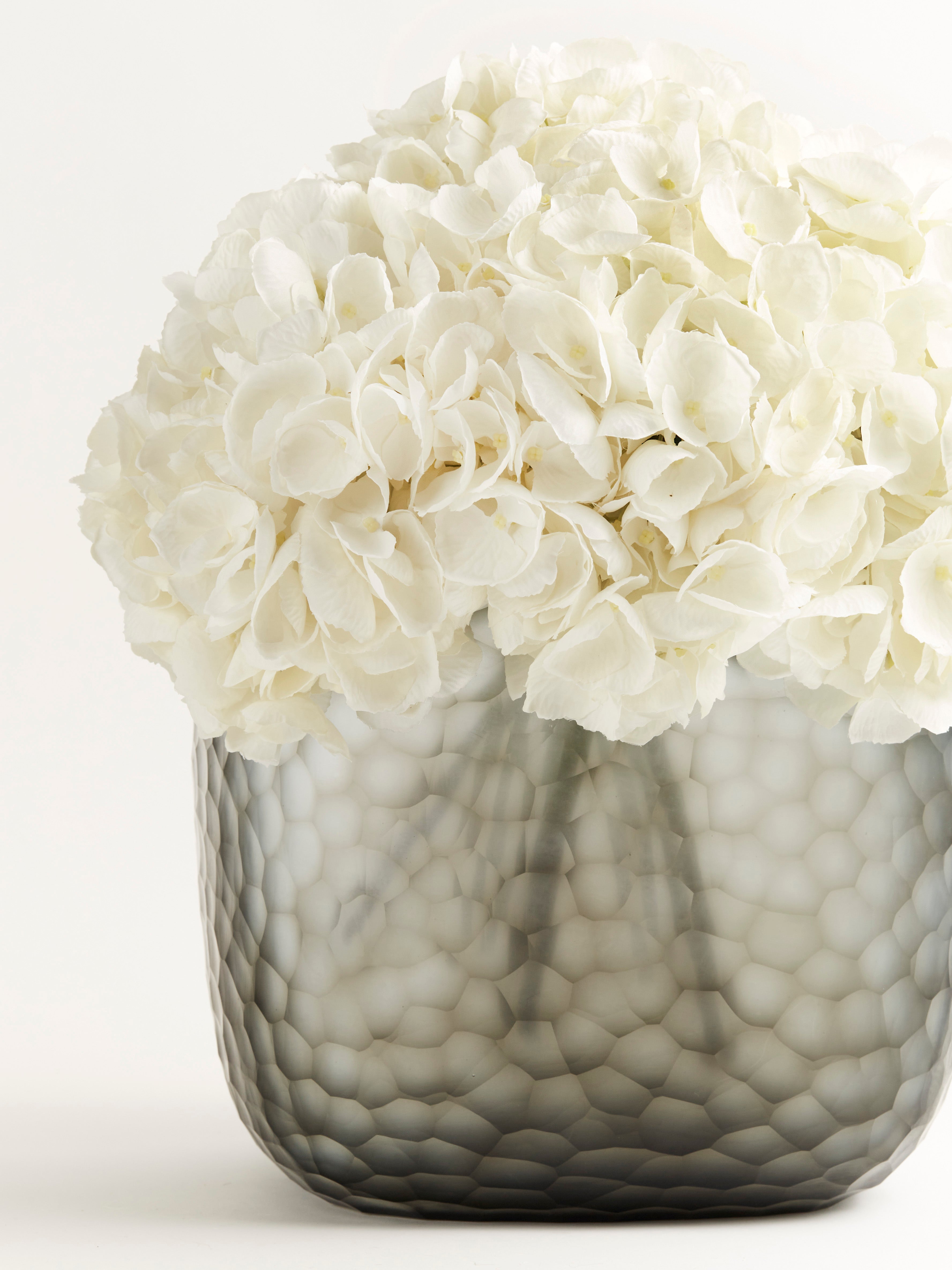 Faux White Hydrangeas
