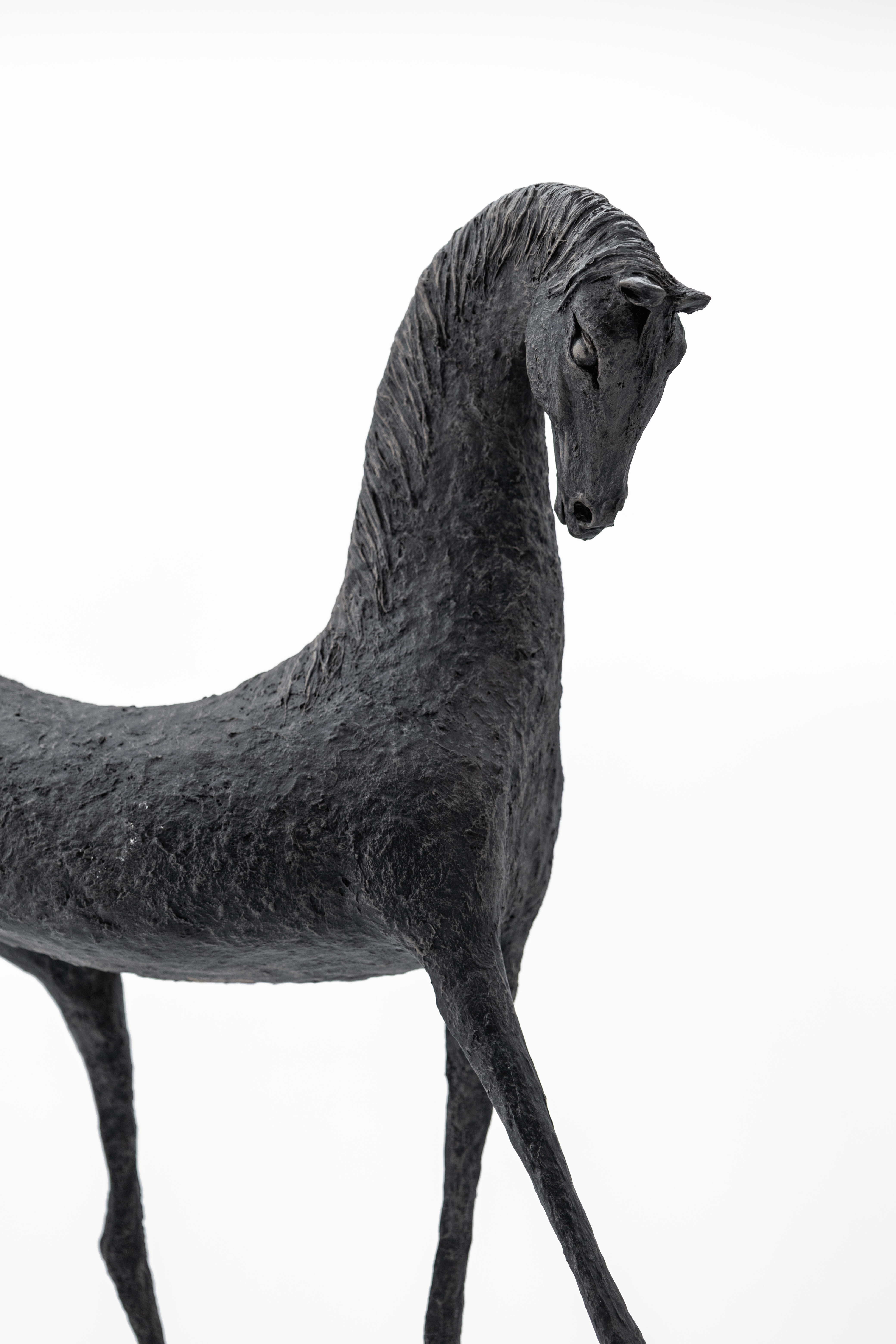 Hand-made horse sculptures - Ayda and Saige - by Alexandra Shorey
