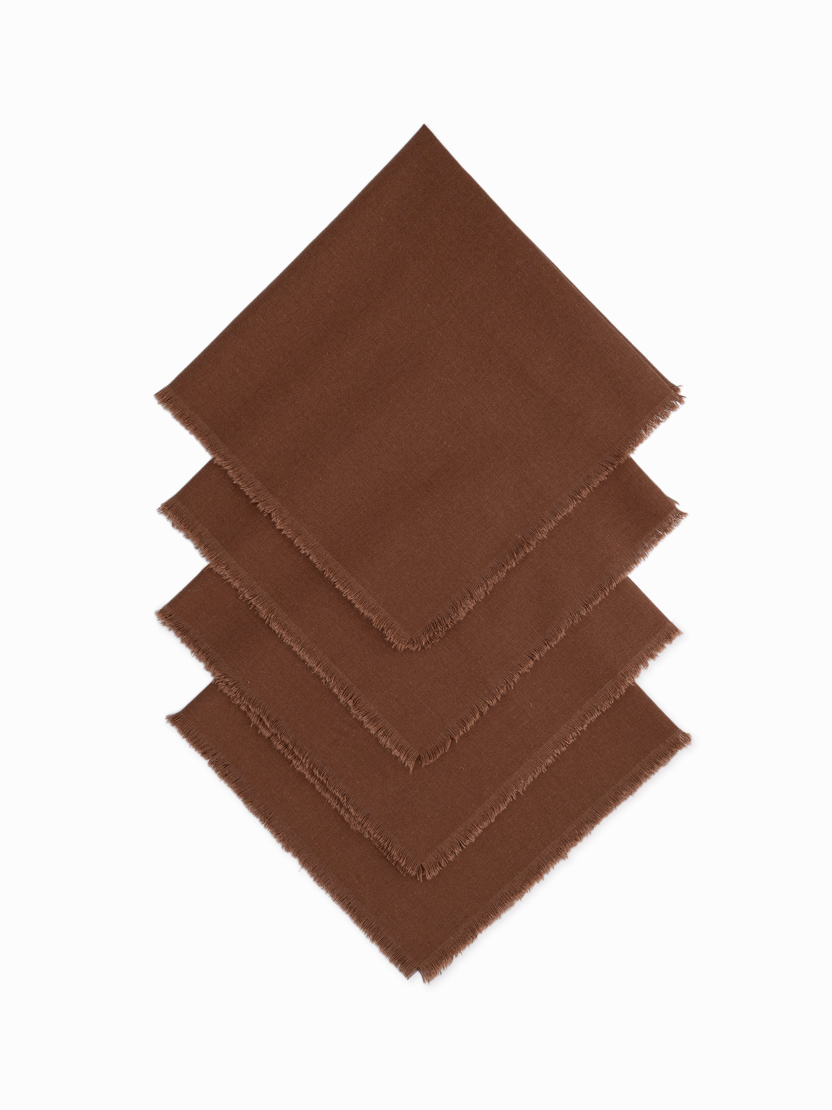 Arlo Fringed Napkin Burnt Caramel (Set of 4)