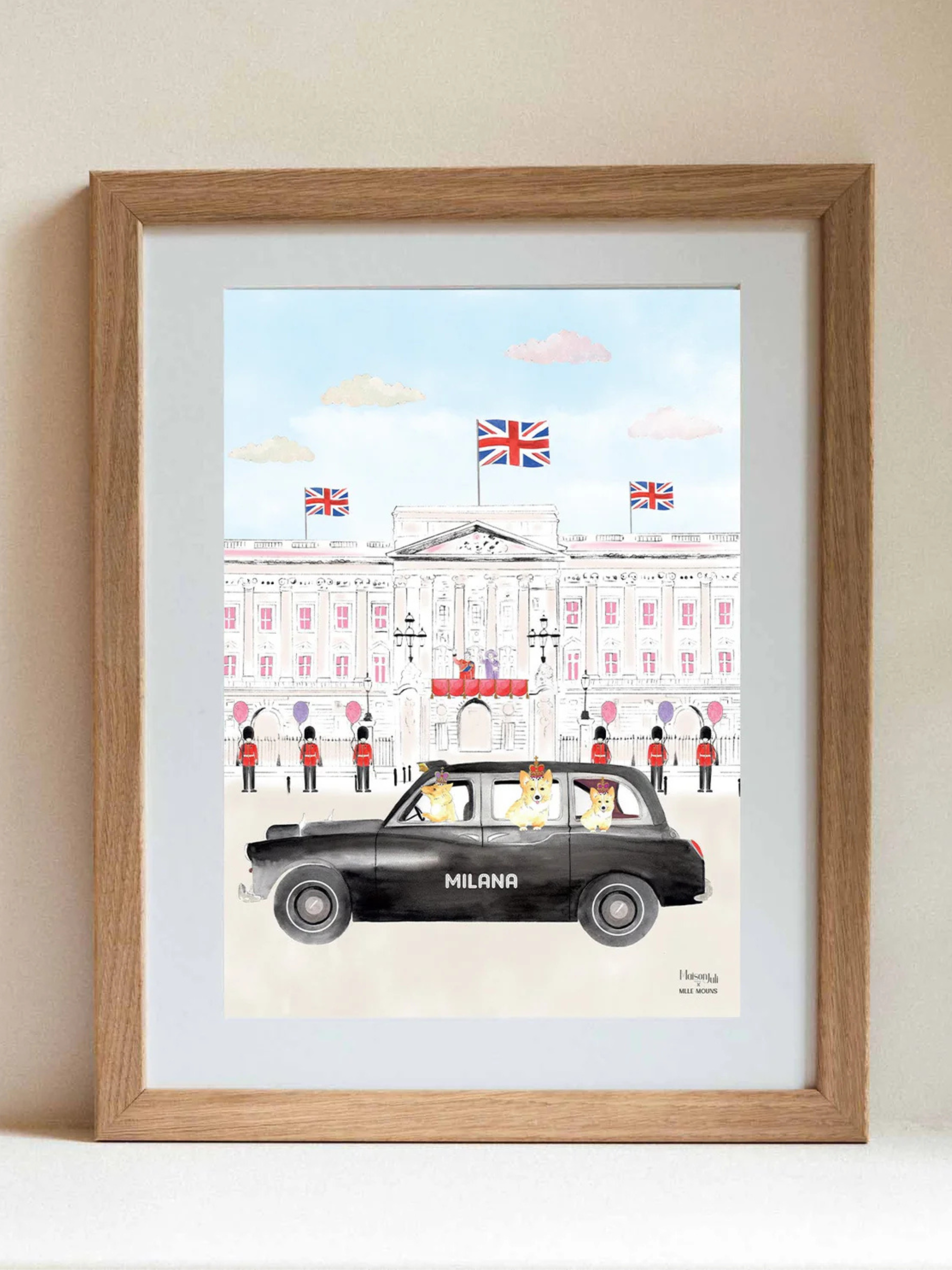 The Black Cab of Buckingham Palace (Pink)