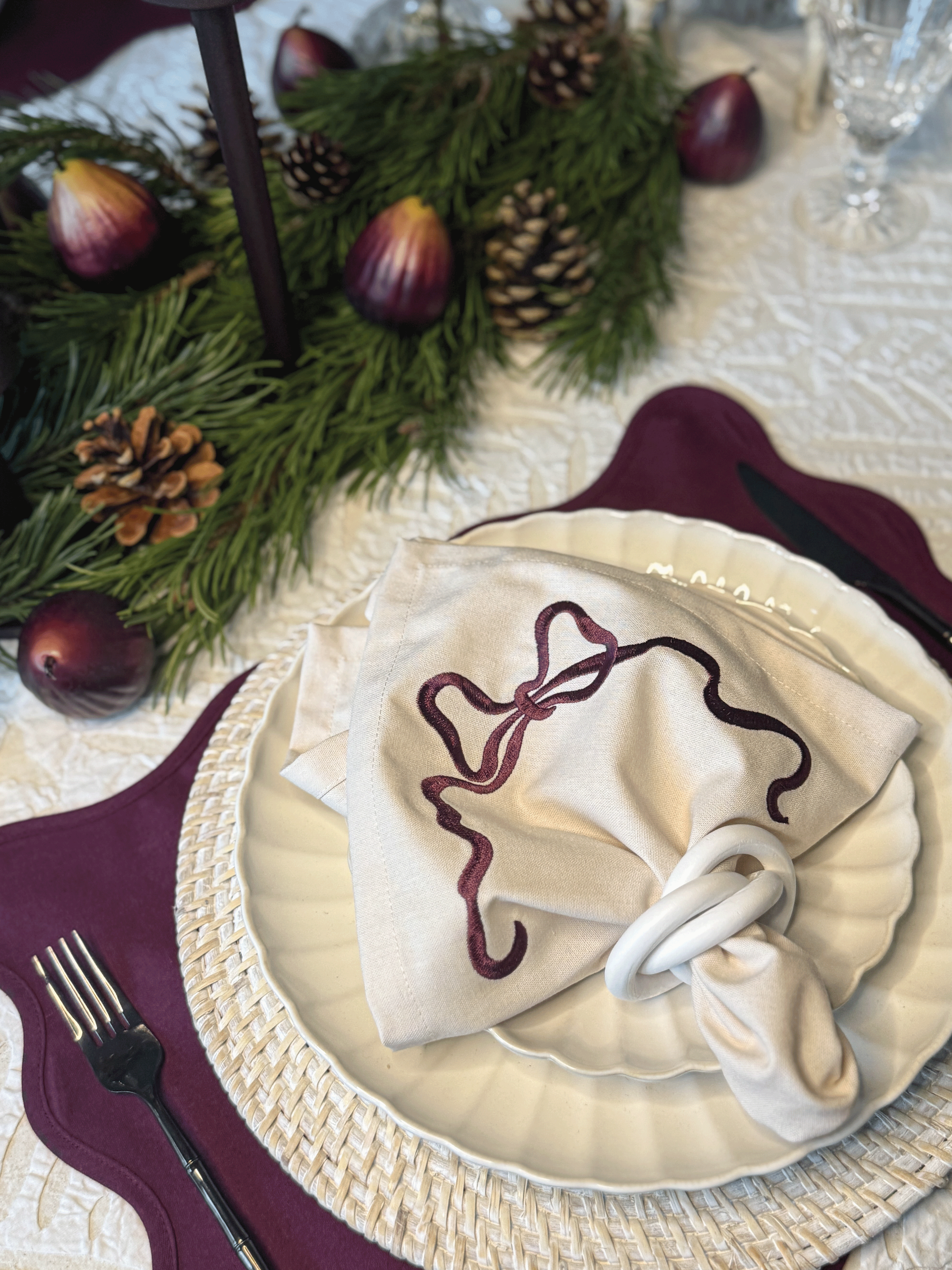 Alma Bow Napkin (Set of 4)
