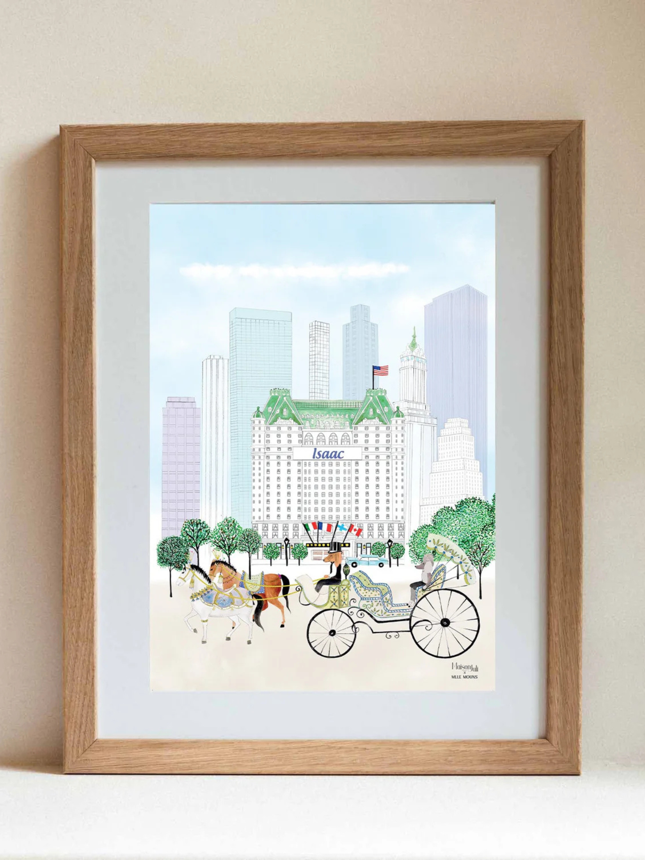 The carriage of Central Park (Blue)