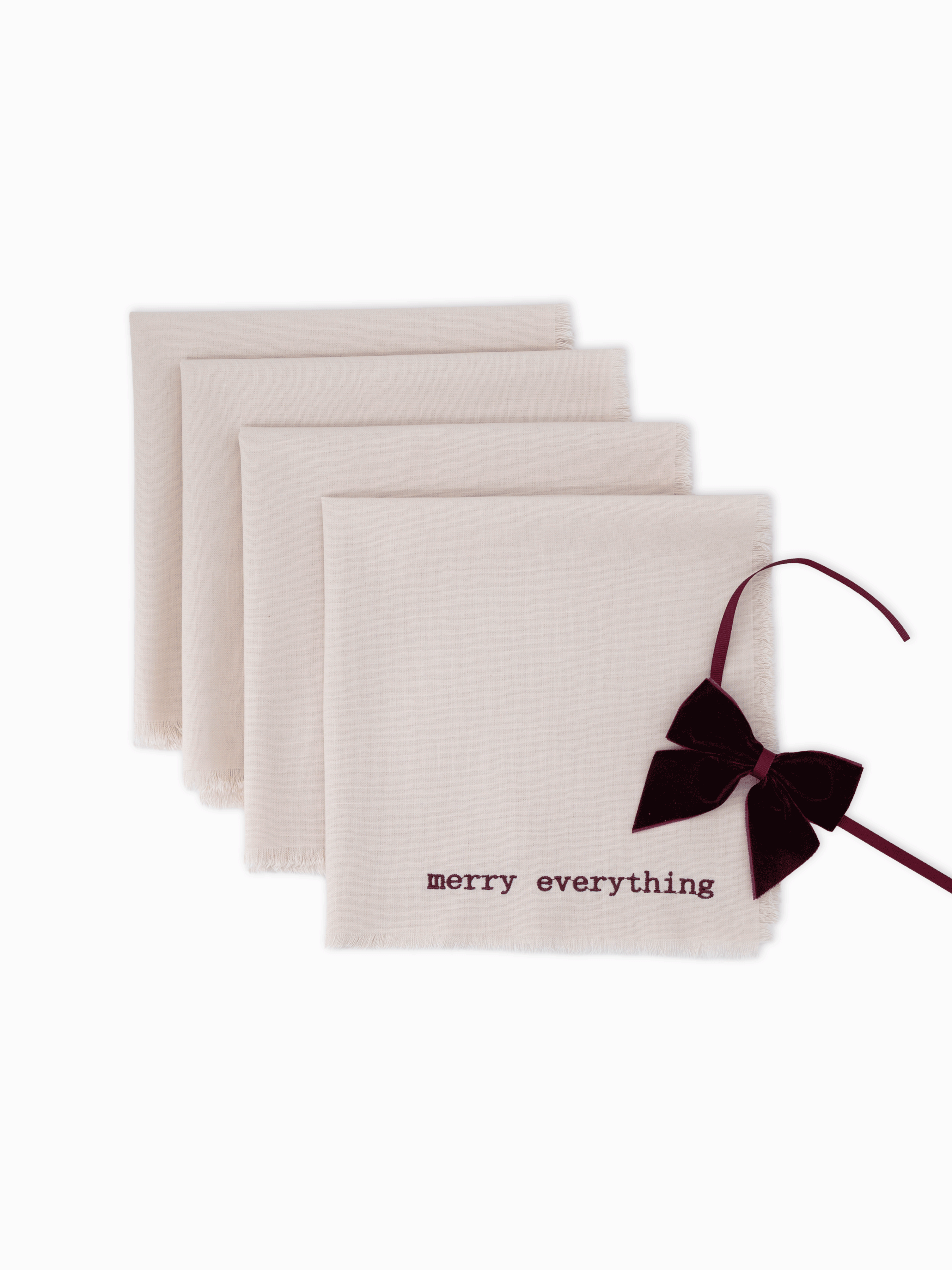 Burgundy Napkin Bows (Set of 4)