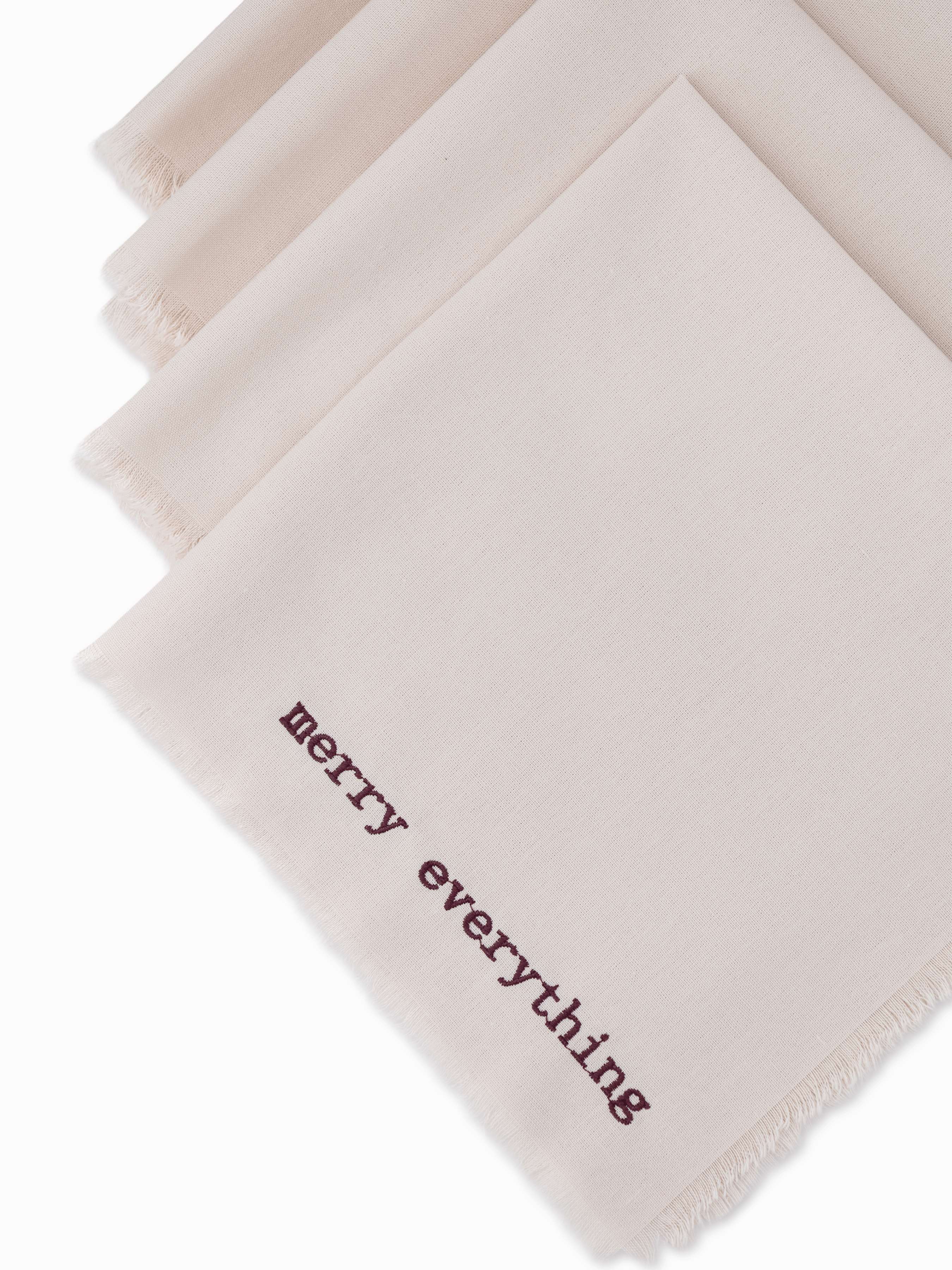 Arlo Fringed Merry Everything Napkin (Set of 4)