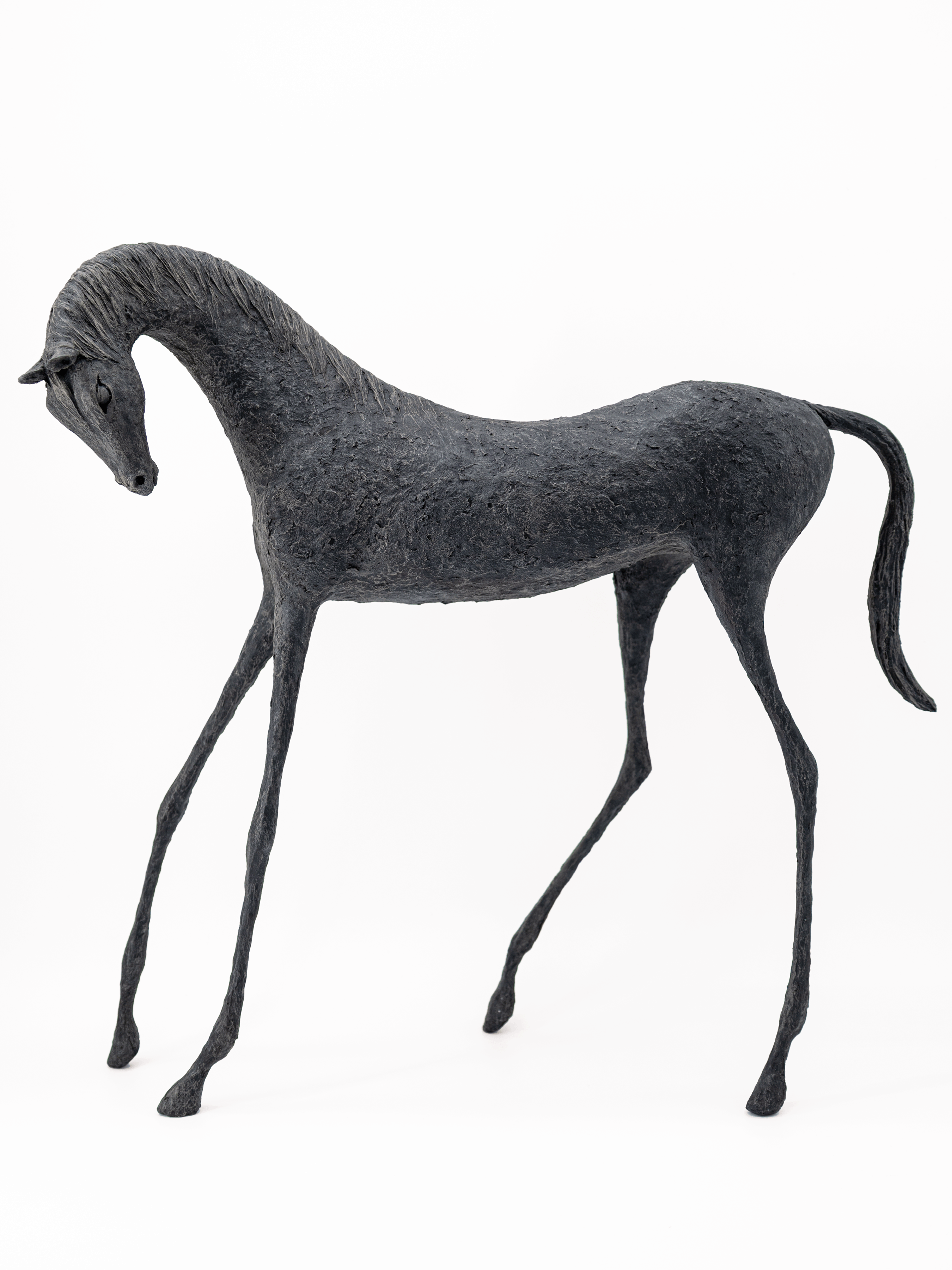 Hand-made horse sculptures - Ayda and Saige - by Alexandra Shorey