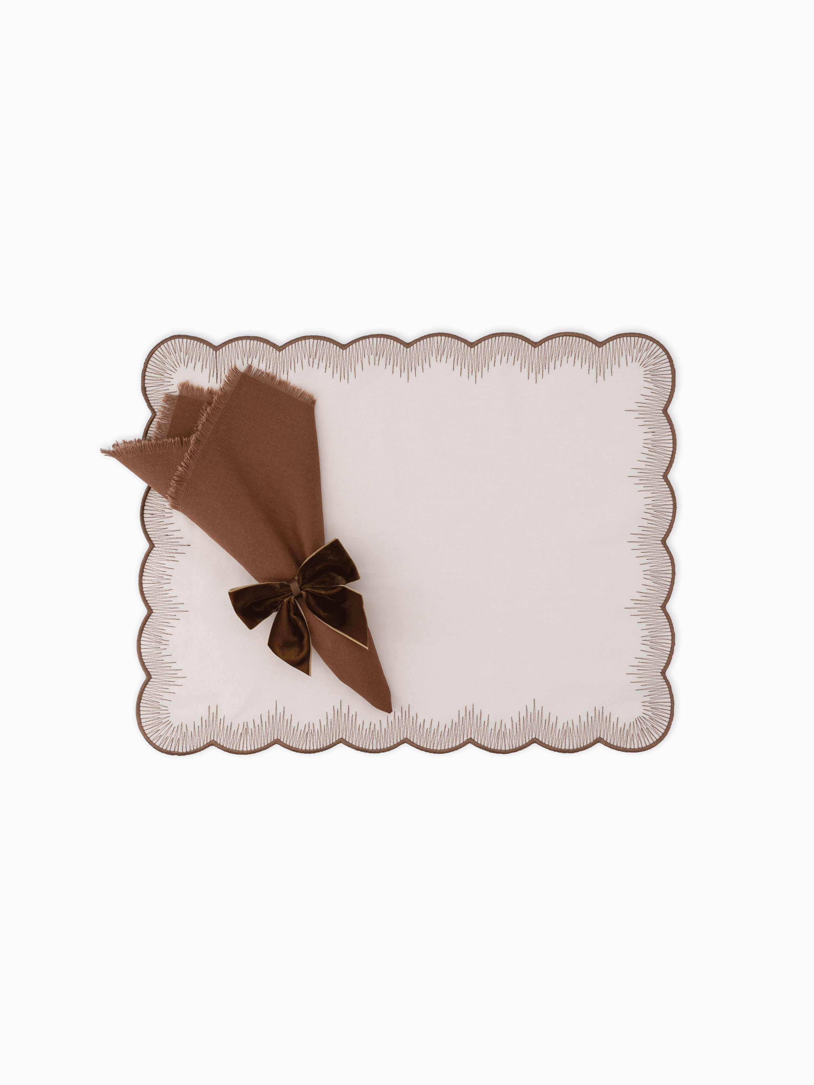 Arlo Fringed Napkin Burnt Caramel (Set of 4)