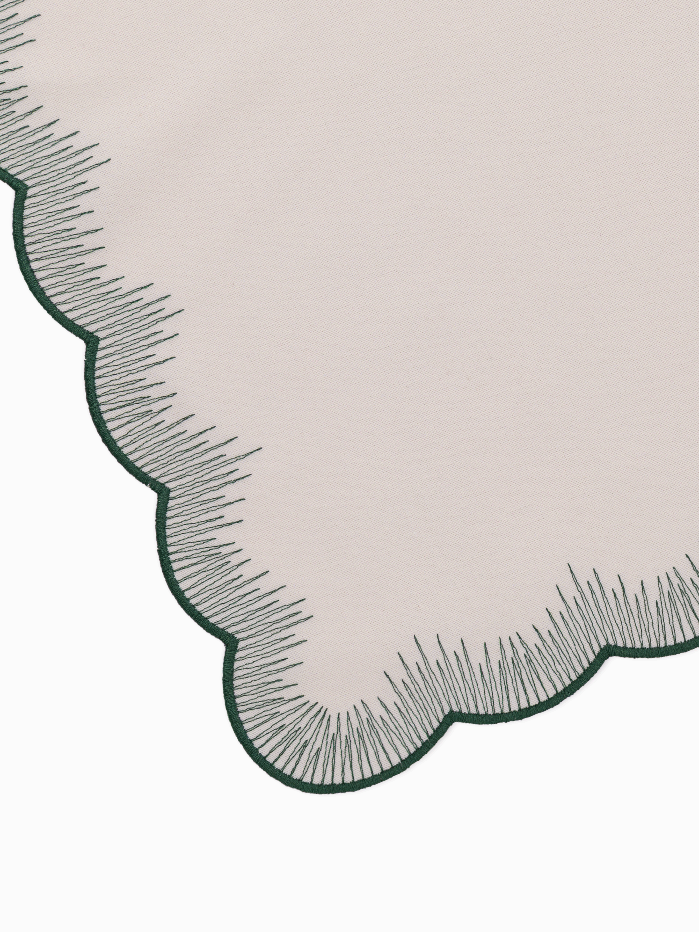 Willow Placemat Forest Green (Set of 4)