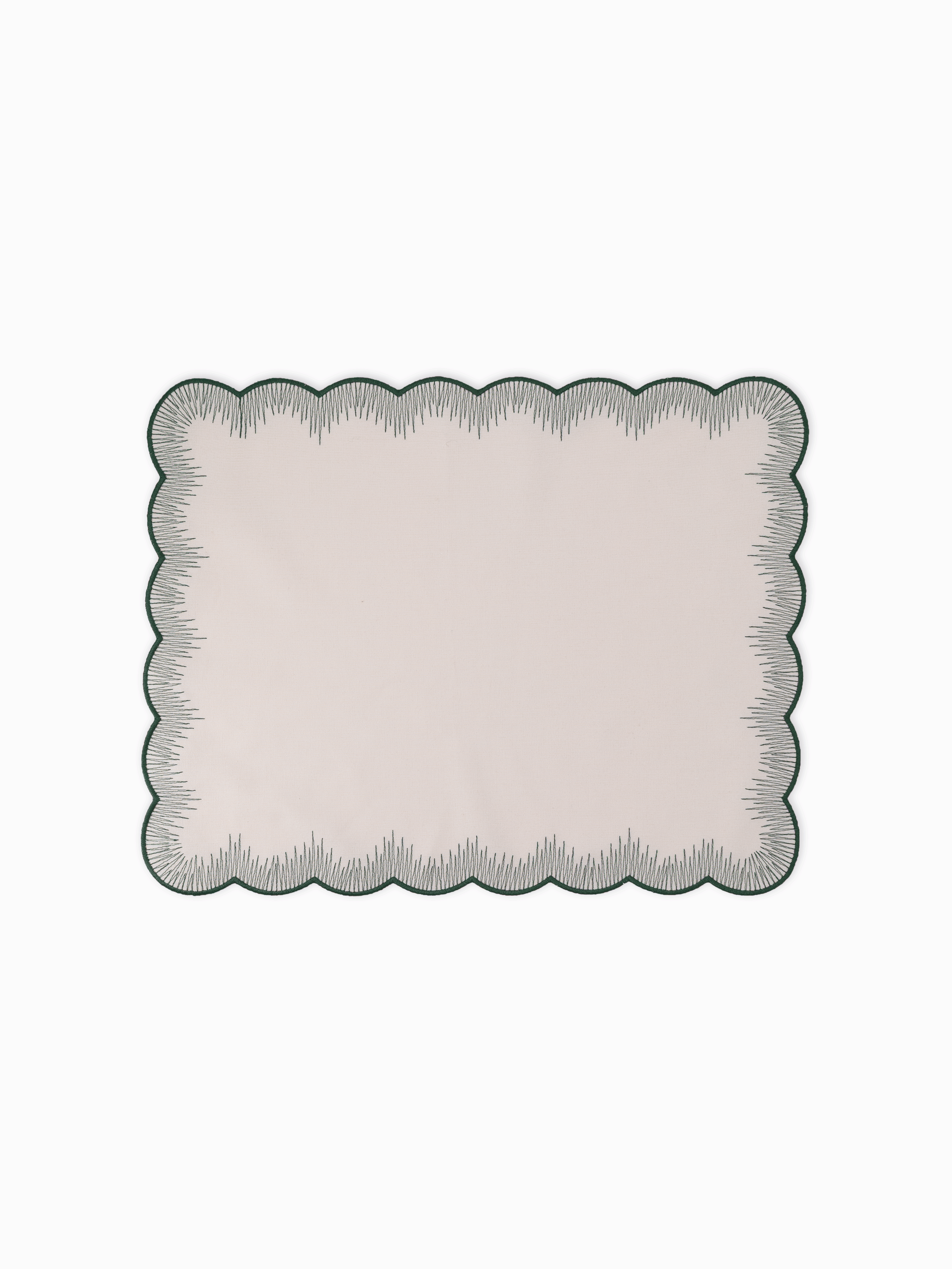 Willow Placemat Forest Green (Set of 4)