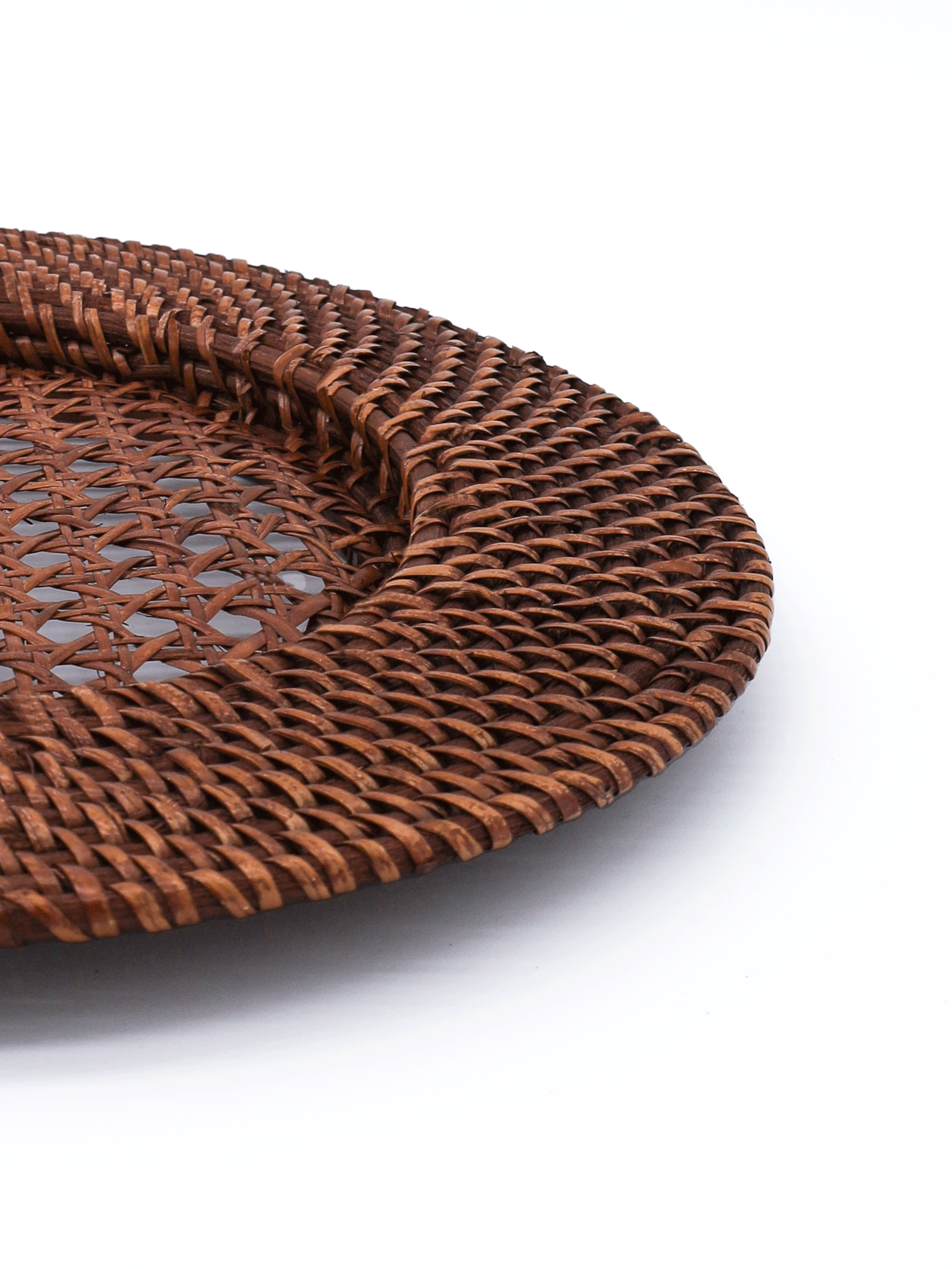 Rattan Charger in Brown