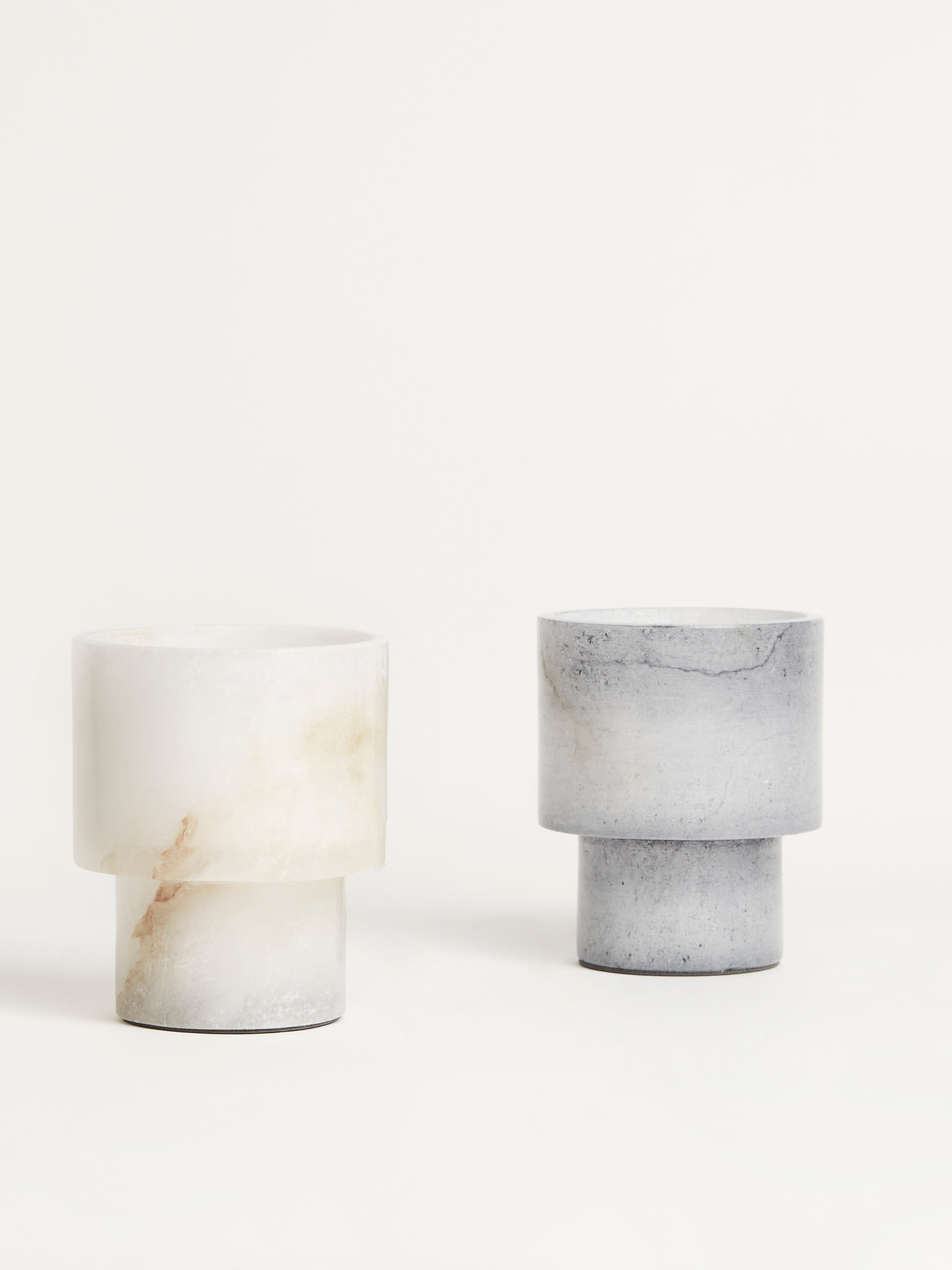 White Alabaster Vase