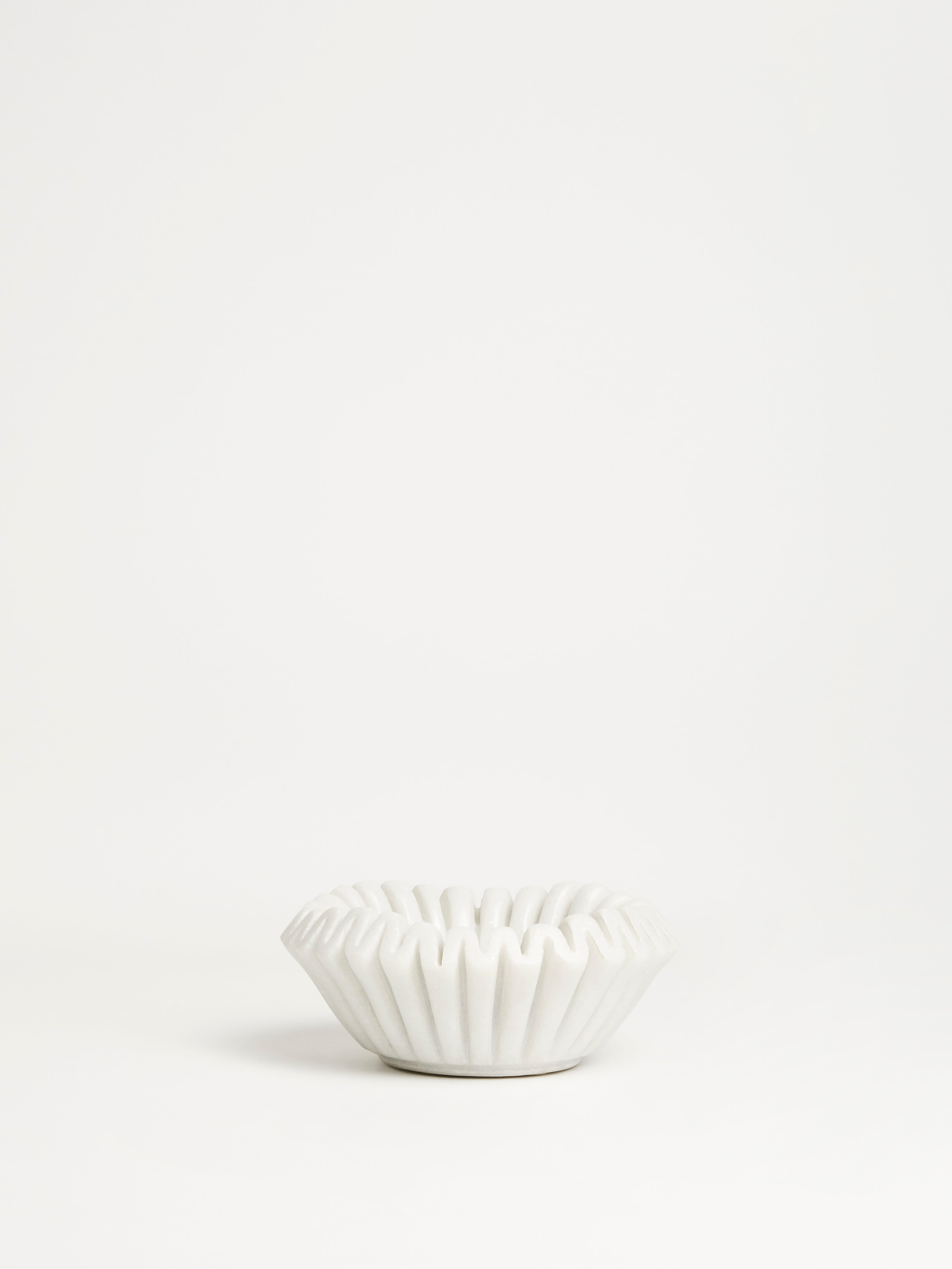 Scalloped Marble Bowl