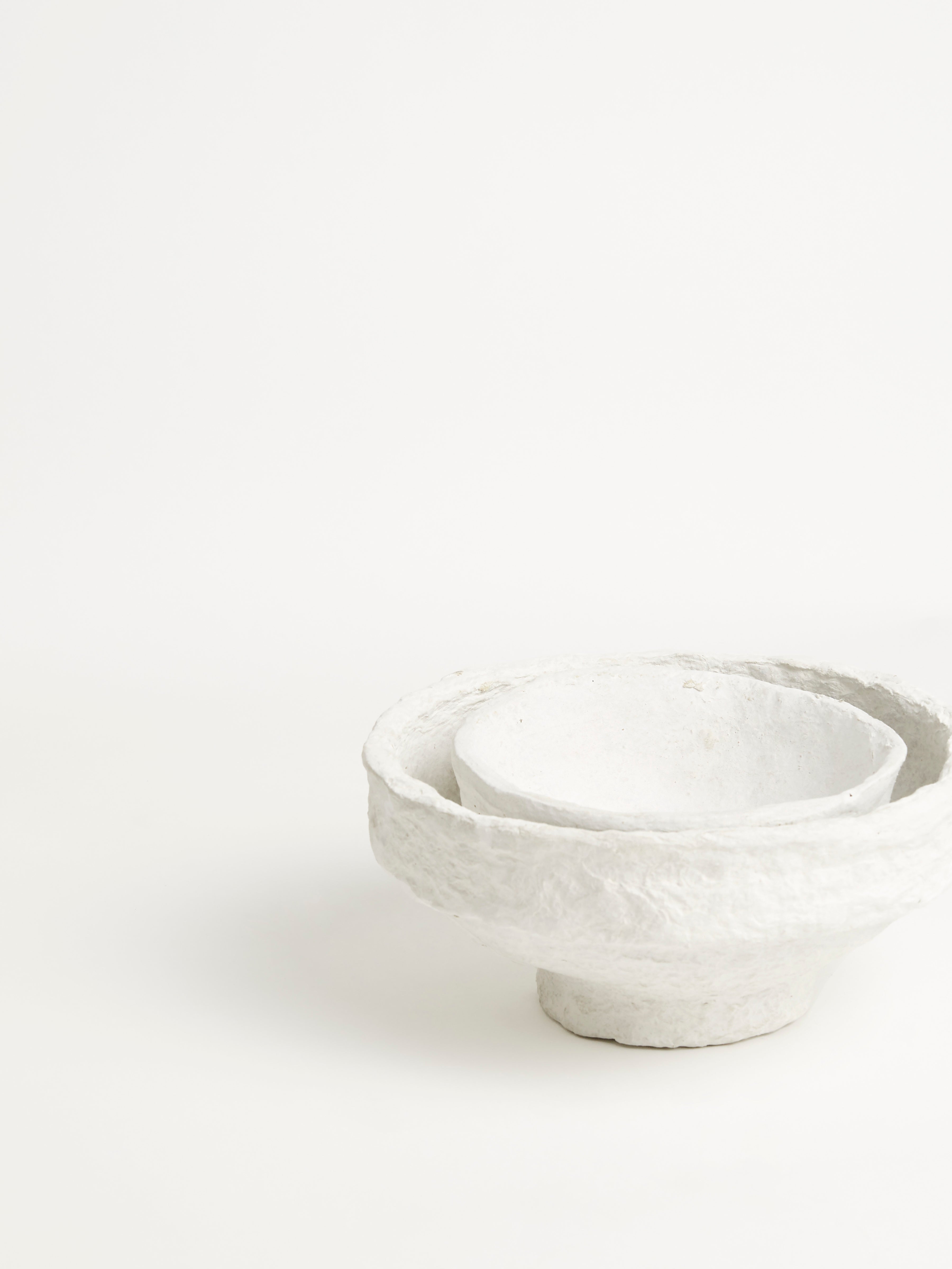 White Sculpture Bowl