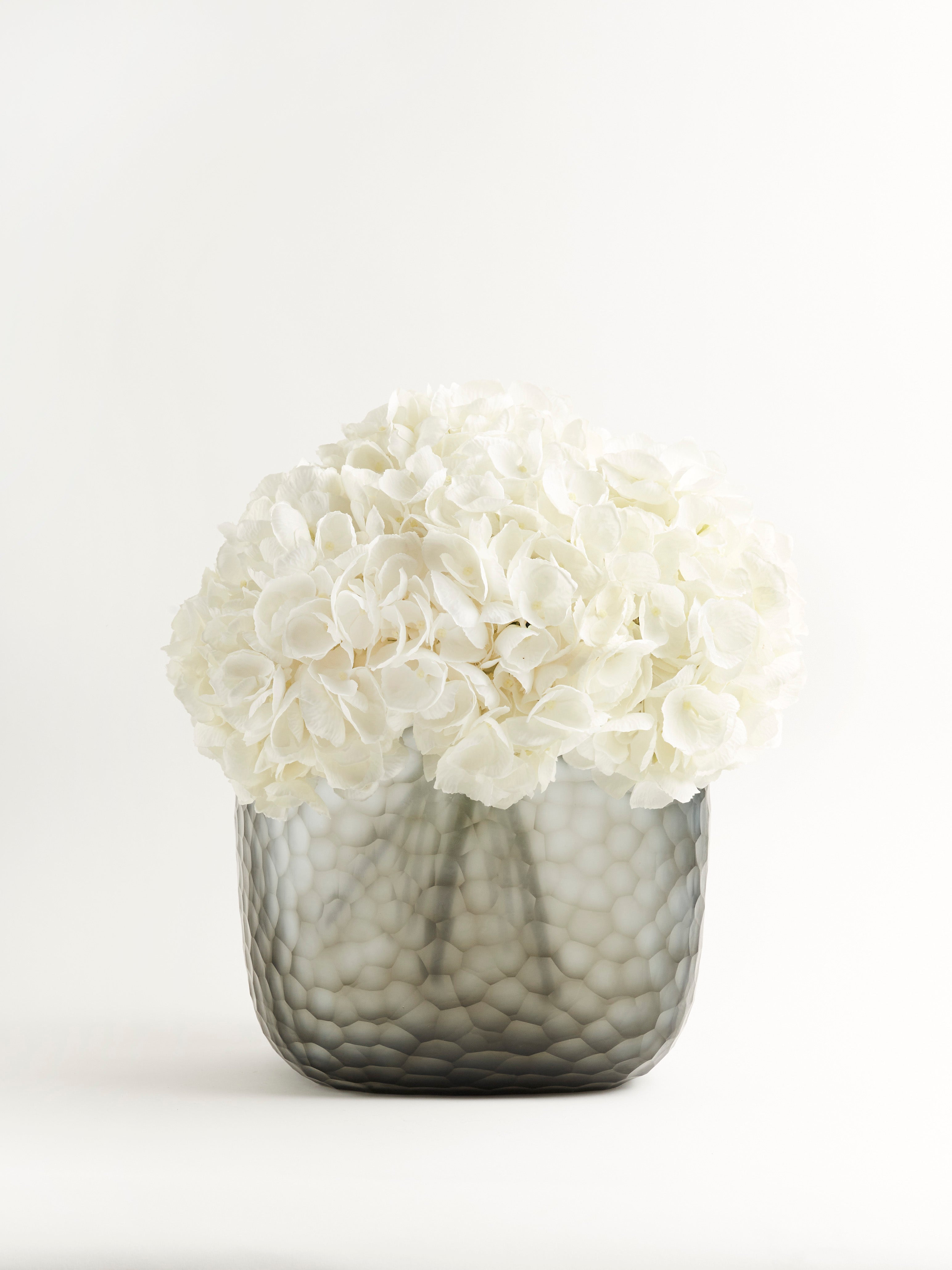 Faux White Hydrangeas