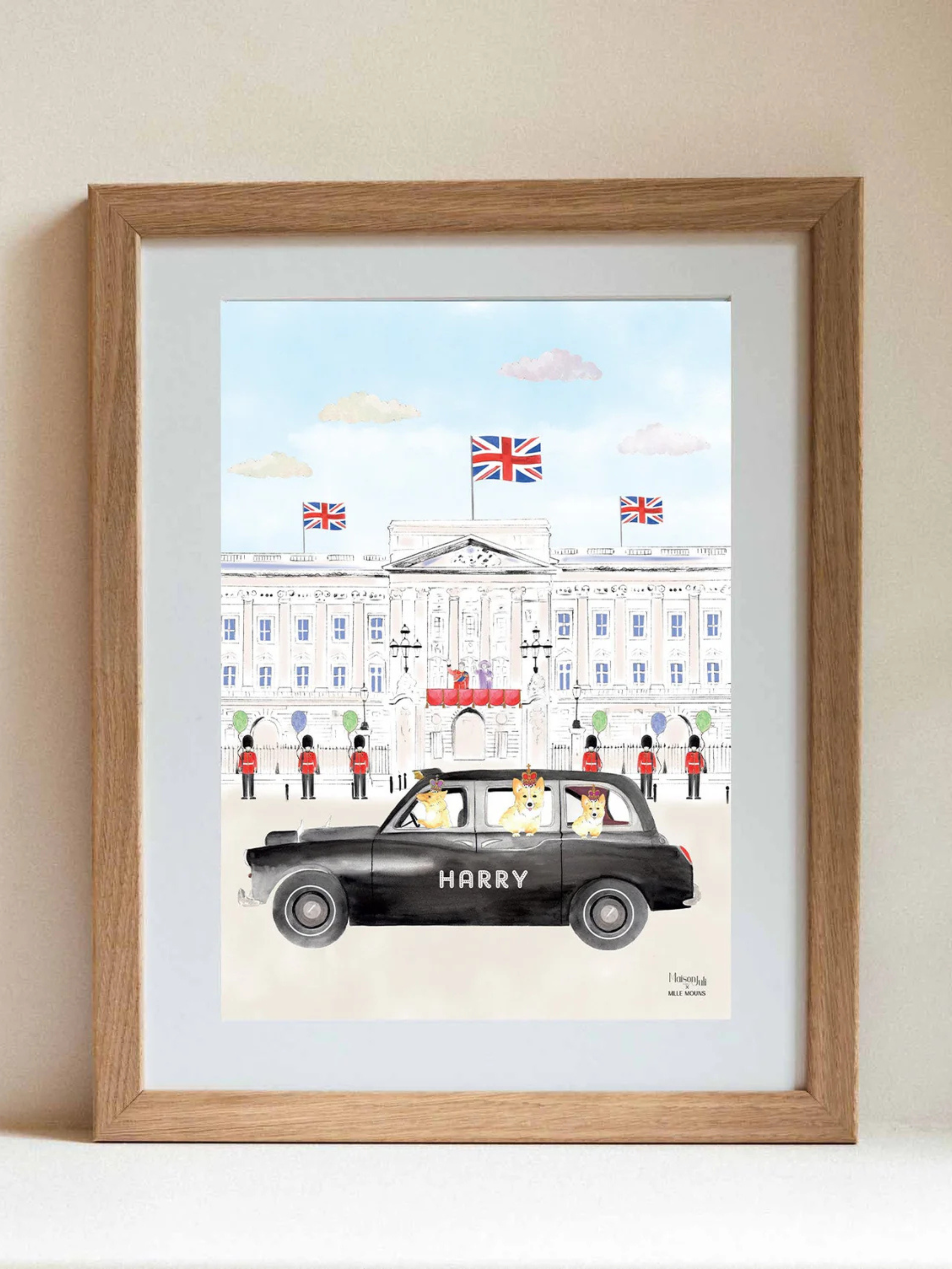 The Black Cab of Buckingham Palace (Blue)