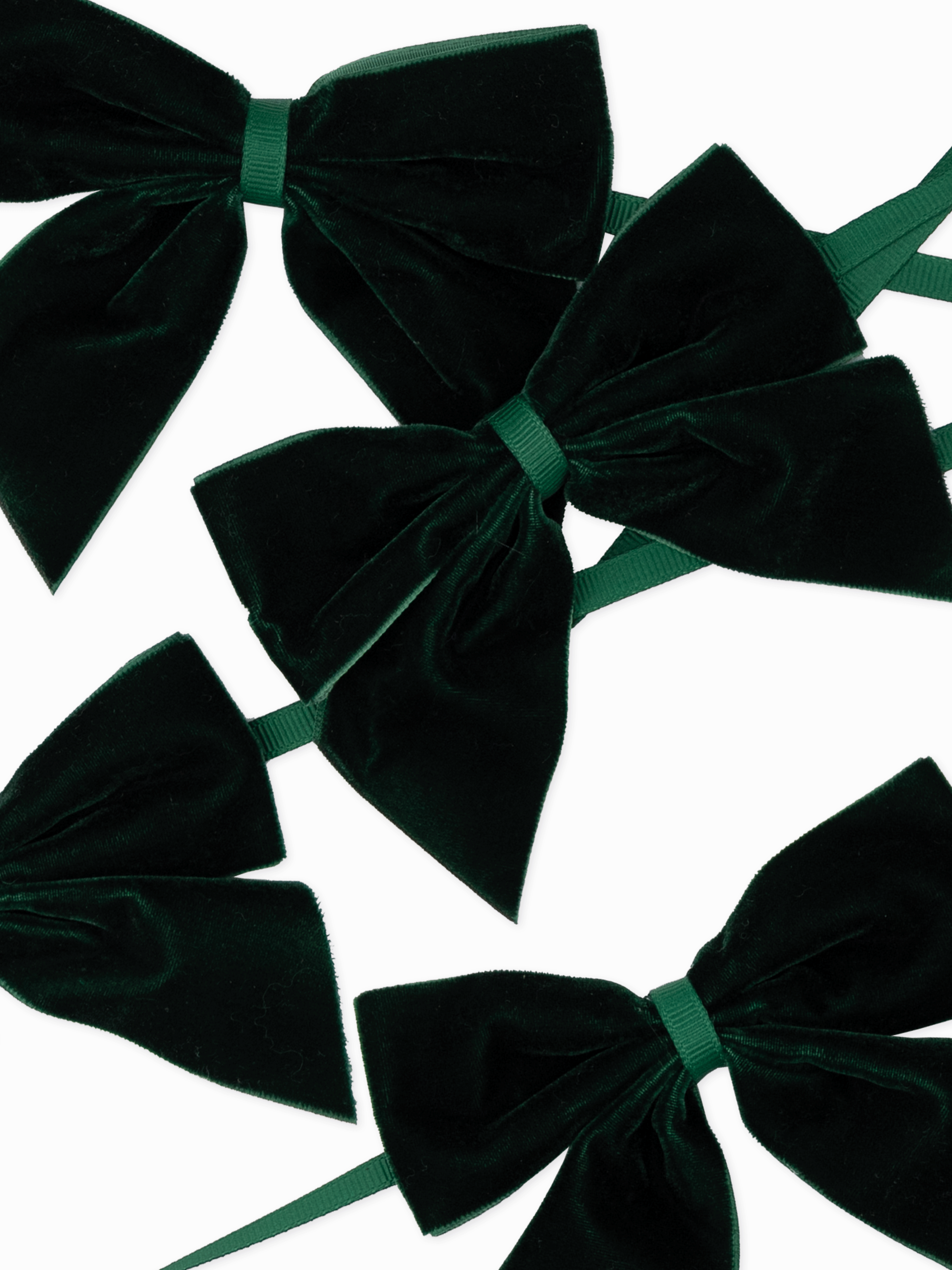 Forest Green Napkin Bows (Set of 4)