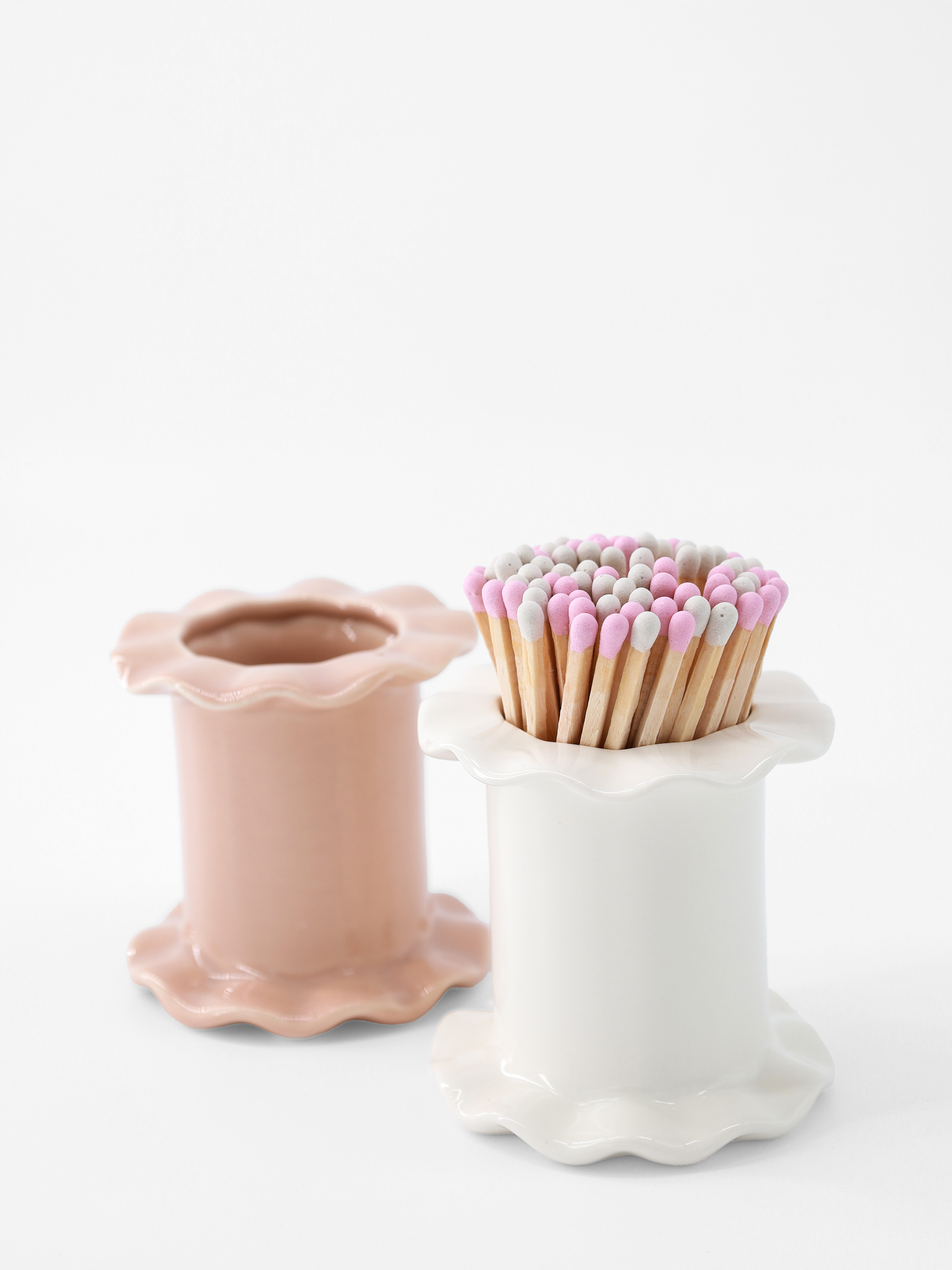 Ruffle Matchstick Holder