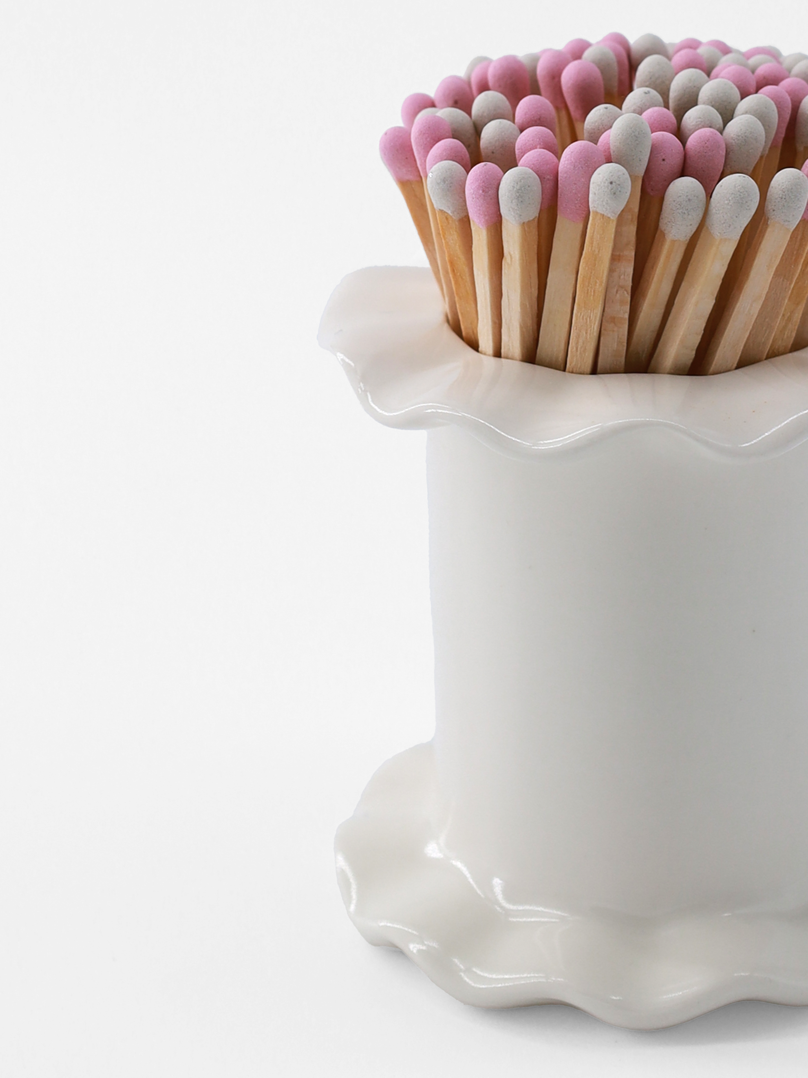 Ruffle Matchstick Holder