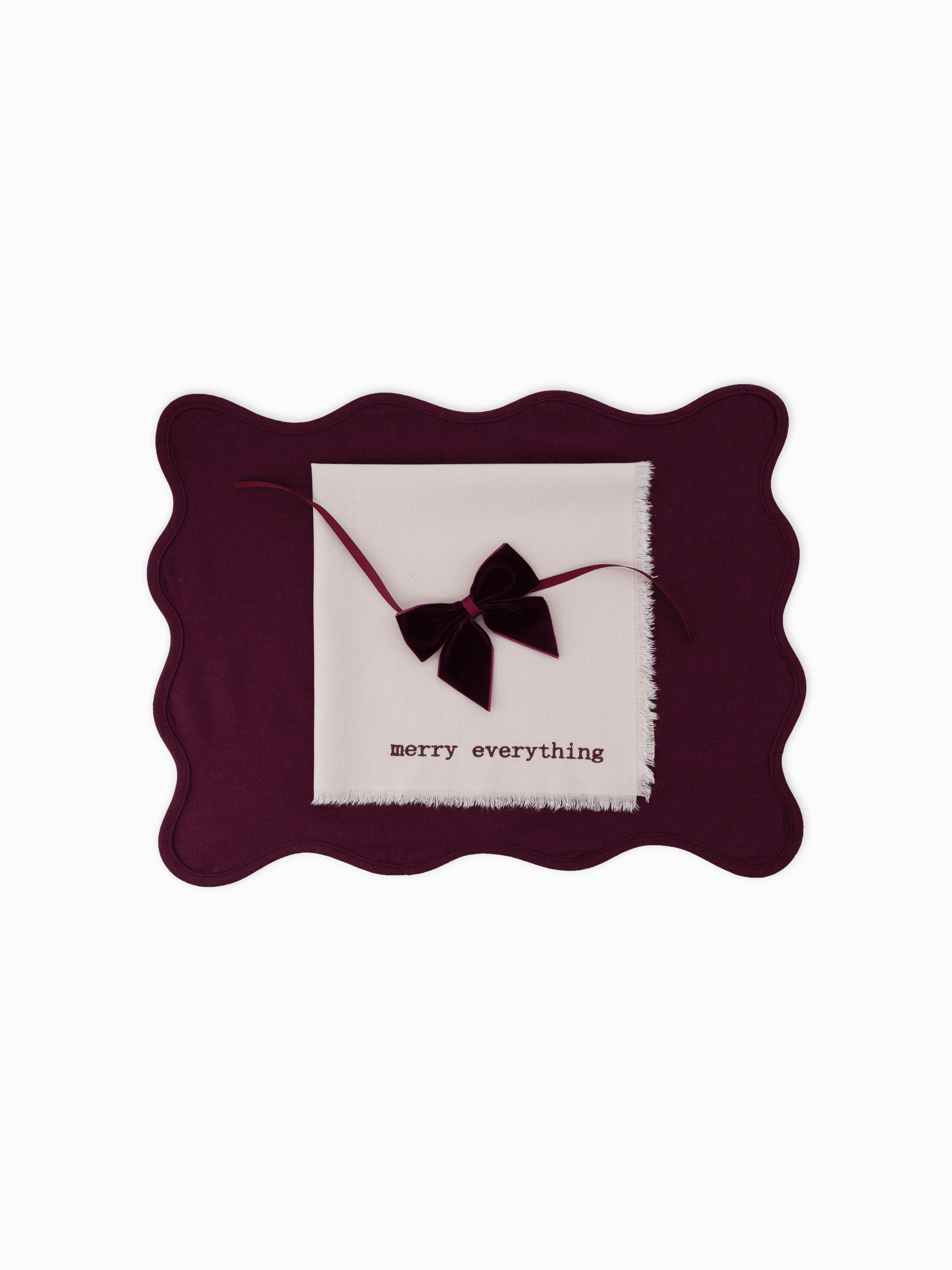 Burgundy Napkin Bows (Set of 4)