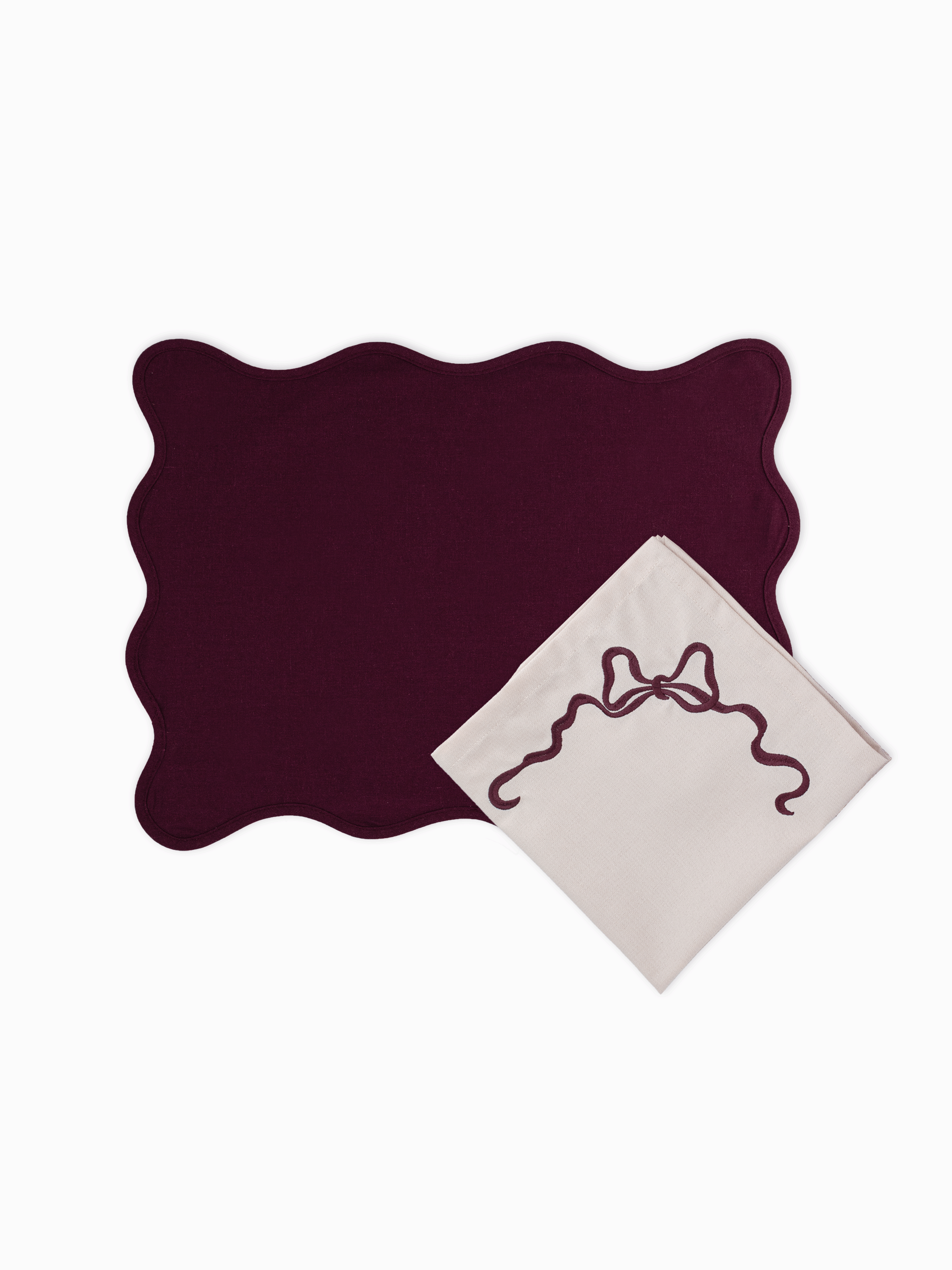 Margot Burgundy Placemat (Set of 4)