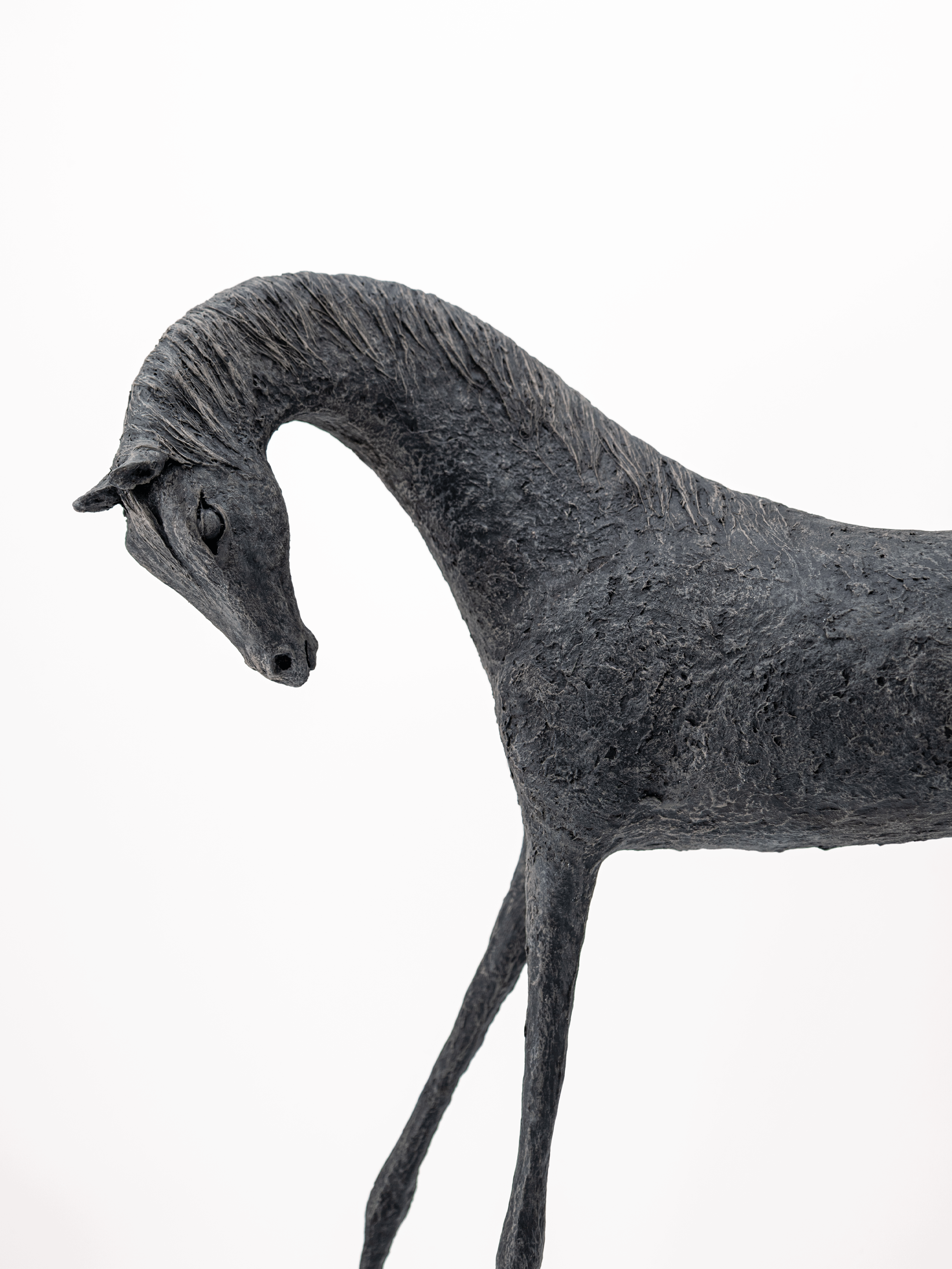 Hand-made horse sculptures - Ayda and Saige - by Alexandra Shorey