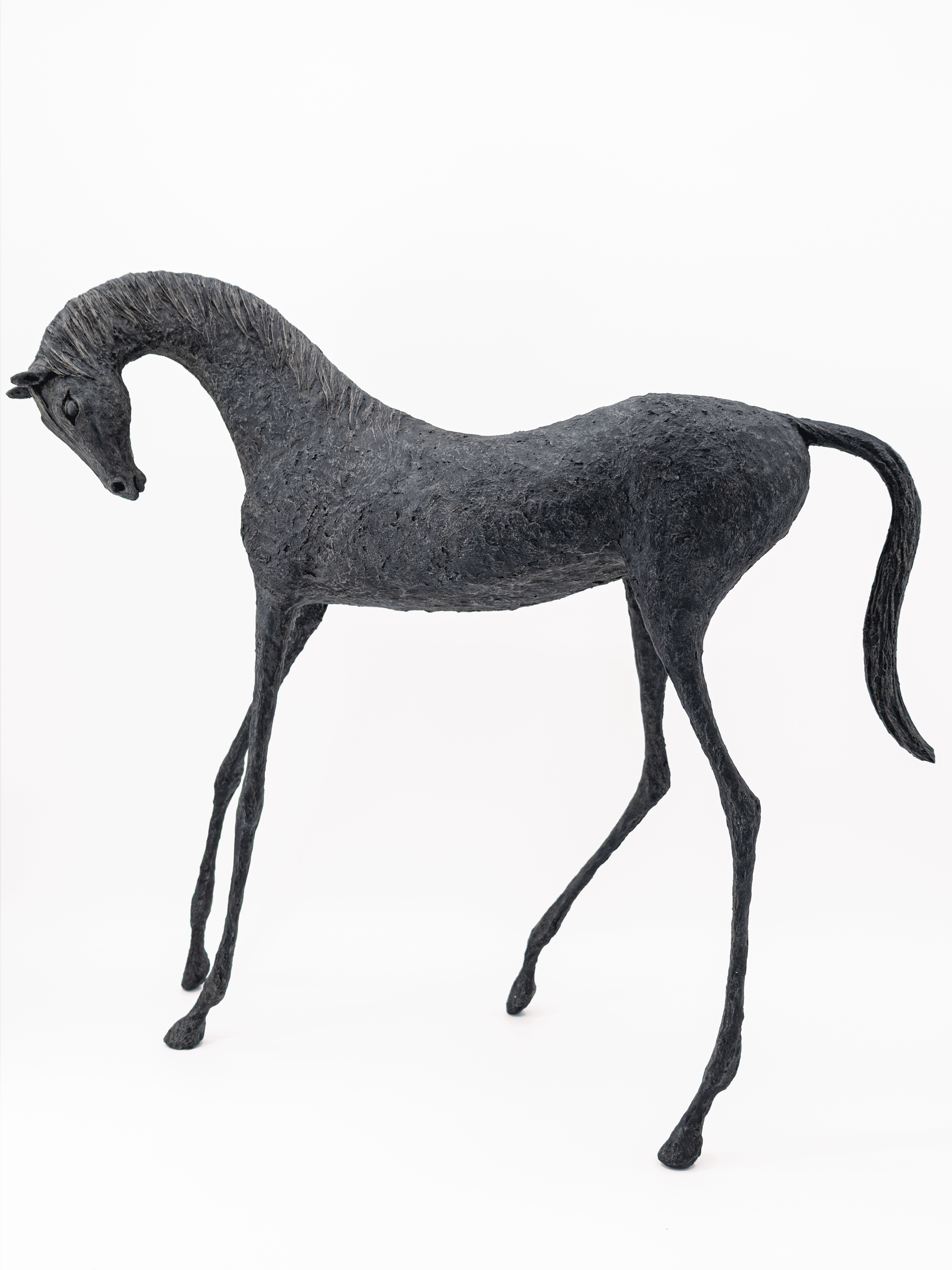 Hand-made horse sculptures - Ayda and Saige - by Alexandra Shorey