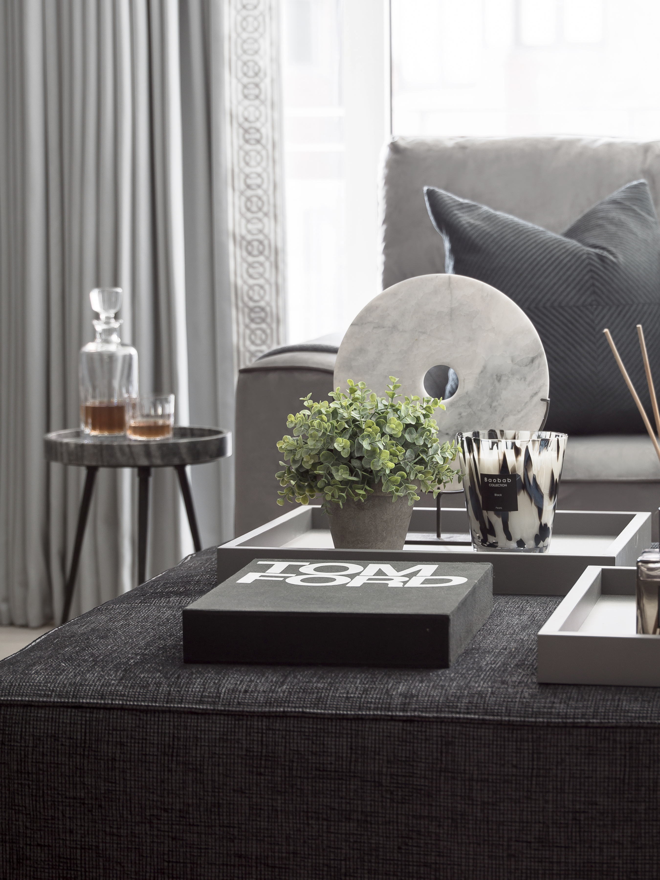 Baobab Candle Pearls Black (Max 16)