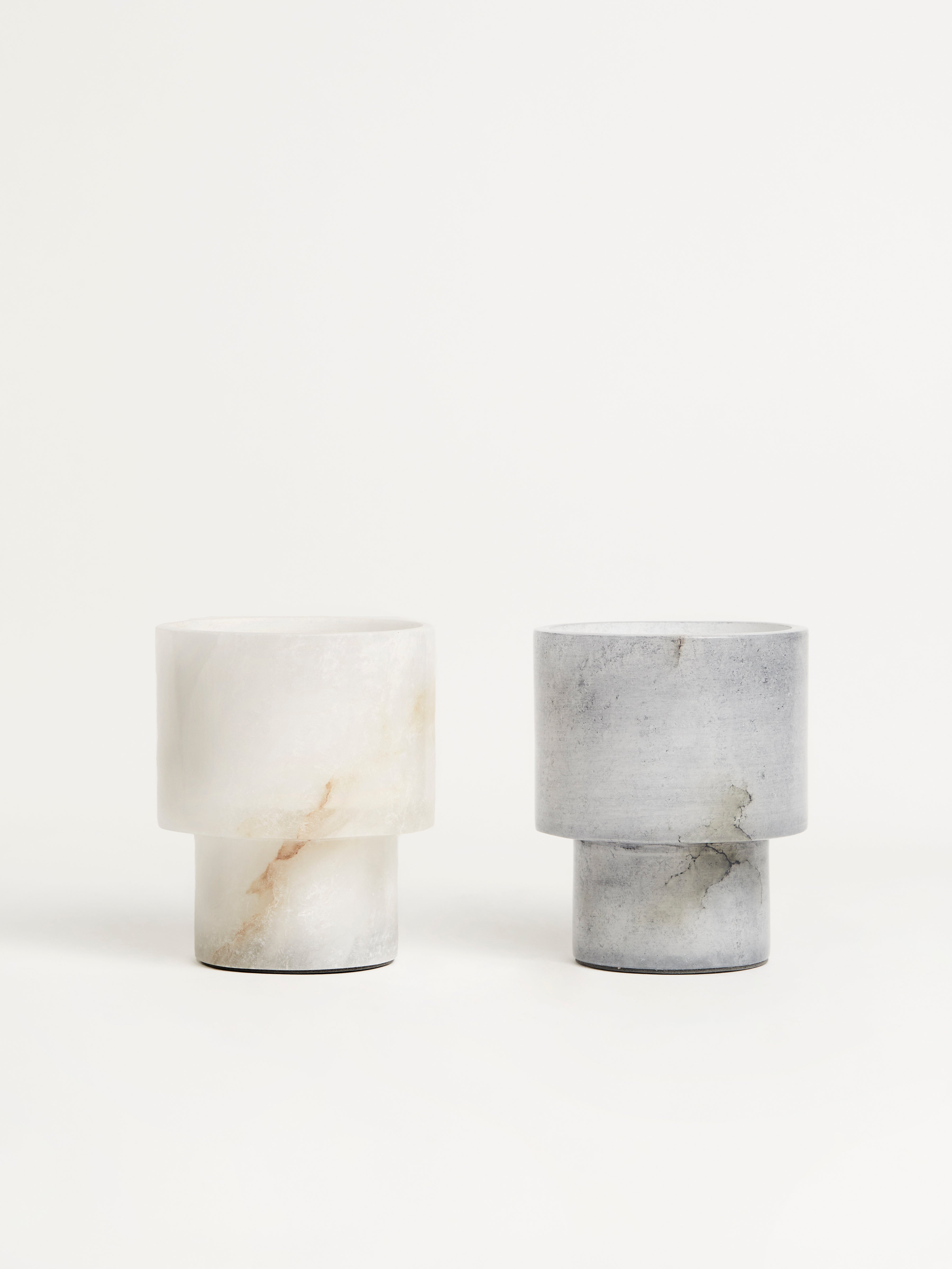 White Alabaster Vase