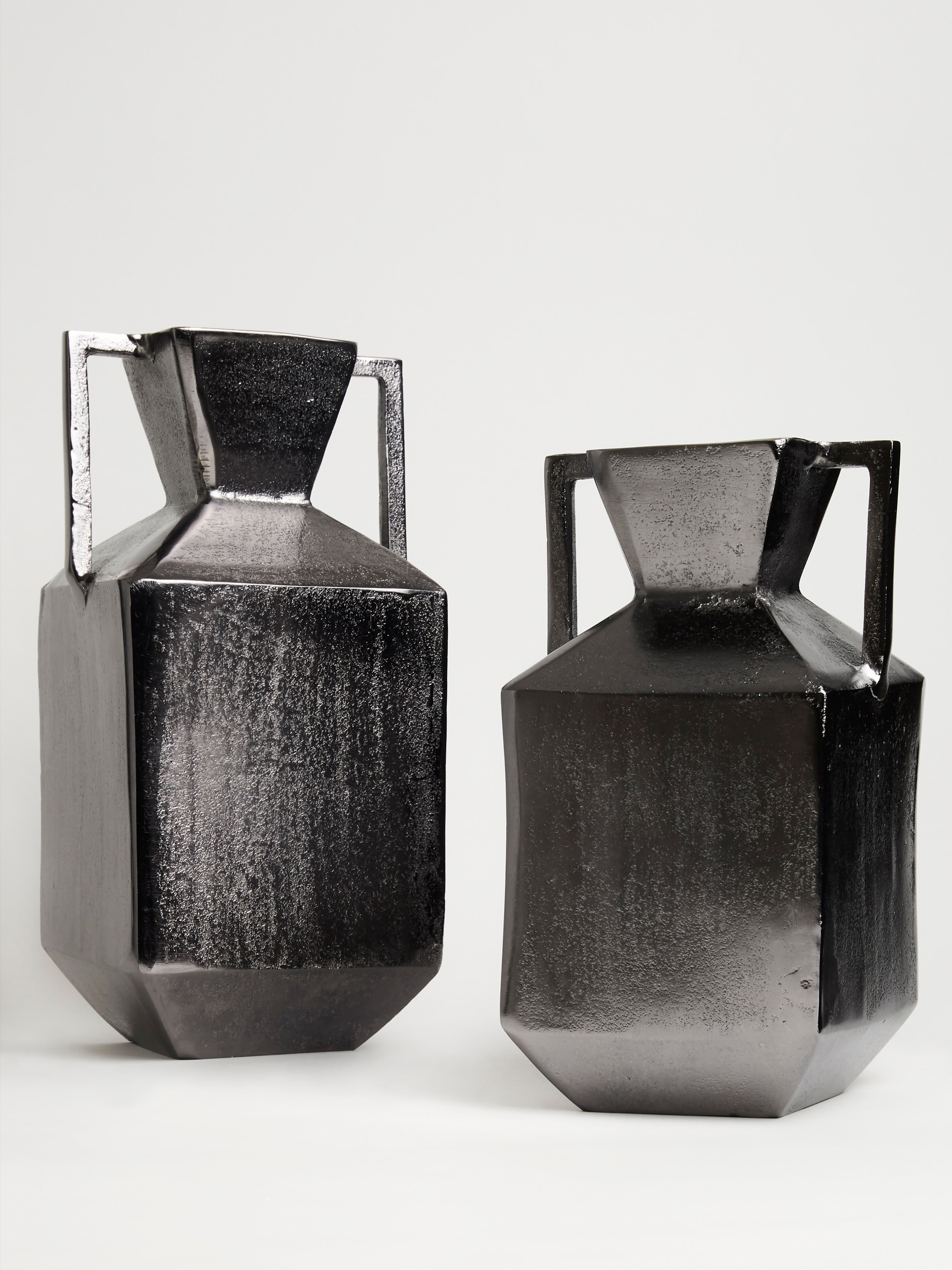 Square Bronze Vase
