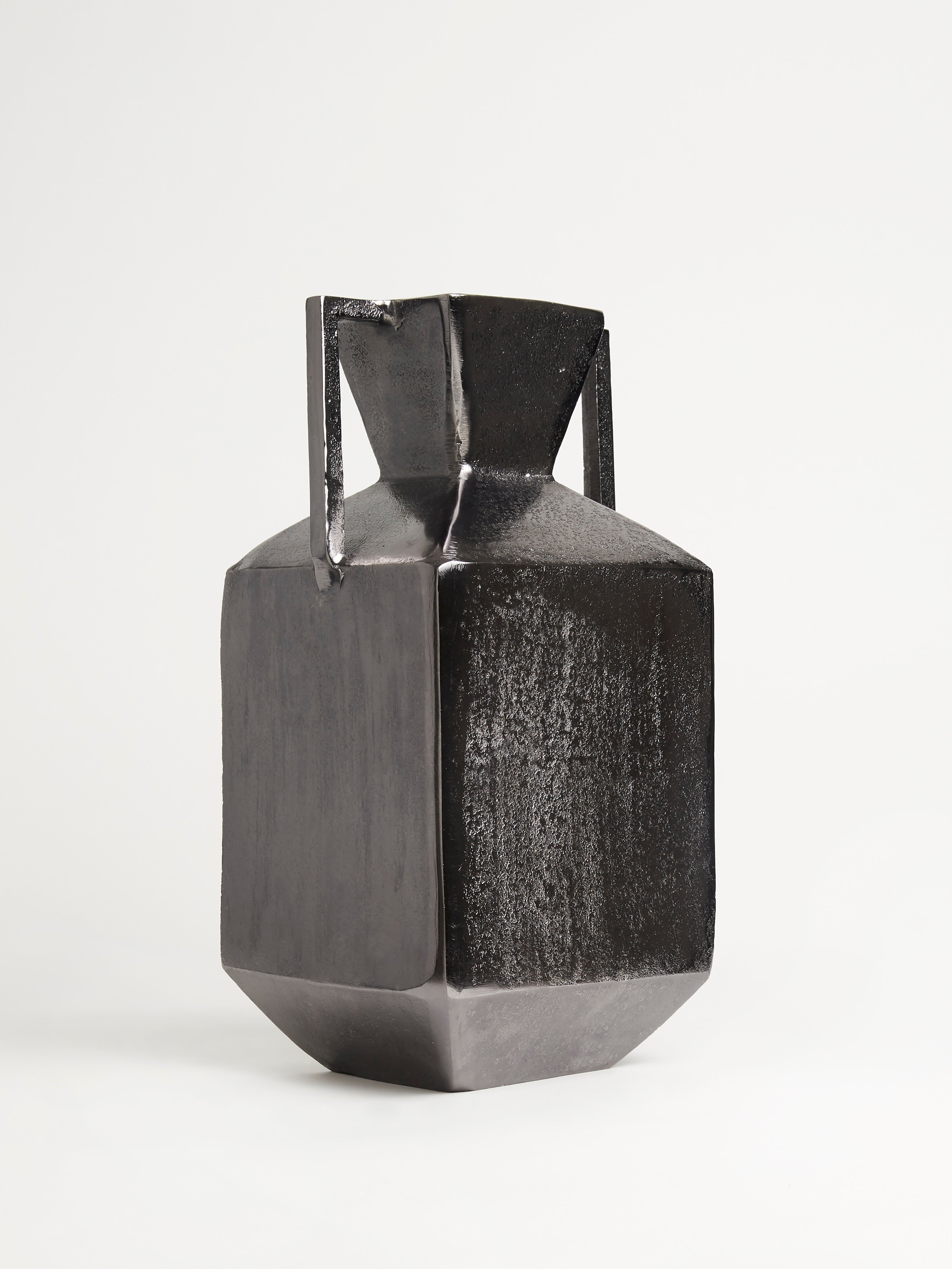 Square Bronze Vase